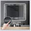 Miroir de salle de bain avec lumières à DEL avant et rétro-éclairé, anti-buée