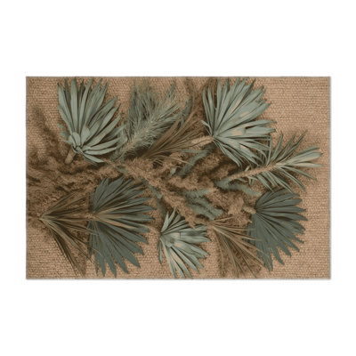 Tapis d'intérieur et d'extérieur brun Nature