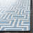 Rodgers Hand Woven Flat Weave Wool/Cotton Geometric Rug in Light Blue-1540433438