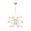 Sean Lavin Lassell three tier extra large chandelier in dark bronze finish with crystal glass shades