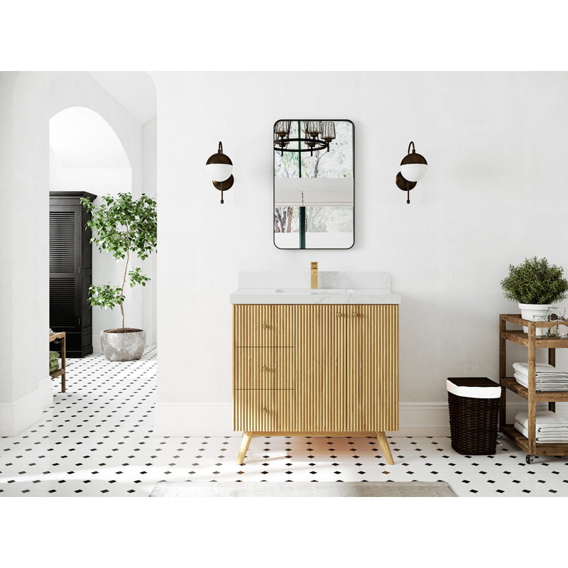 Ensemble de meuble-lavabo simple 36 po Kymberle, Empira blanc
