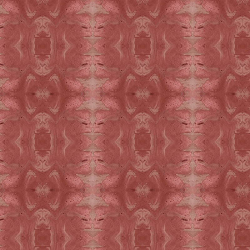 Gilt Square Pillow Cover & Insert, Ruby Geometric, 24"H x 24"W