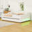 Upholstered Full XL Daybed with Trundle and LED Strip, Tufted Design-323976795