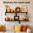 Wall Mounted Floating Shelves, Wood Floating Wall Shelf For Books & Decor, Small Space-Saving Display & Organizer