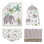 Ensemble de literie pour lit de bébé 4 pièces Watercolor Elephants par Sweet Jojo Designs