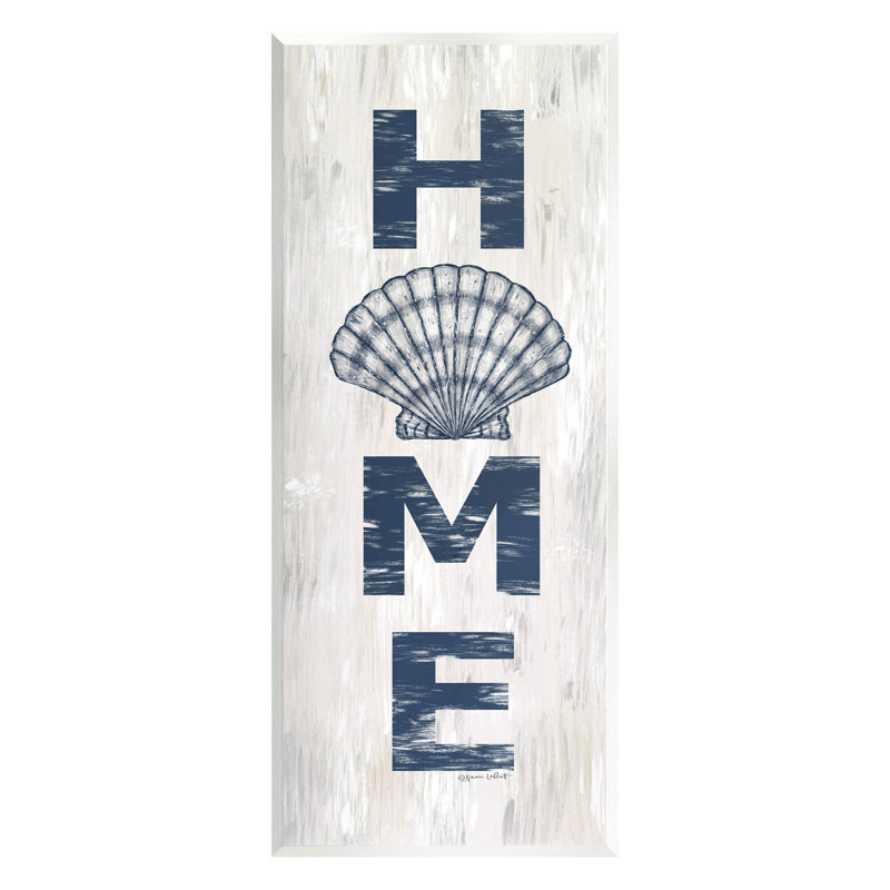 Art mural sur toile Home Home, L 7 po x H 17 po x P 0,5 po, Cadre blanc