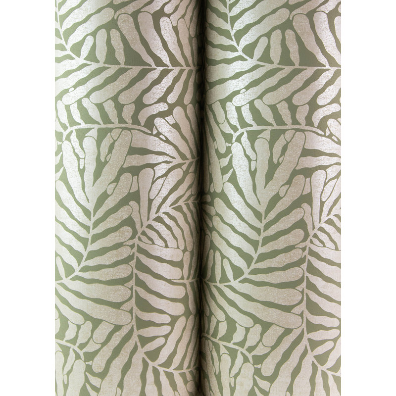 Gabriel Espresso Fern Wallpaper, Green