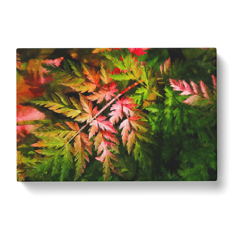 Fern Leaves Vol.2 - Wrapped Canvas Painting, 40cm H x 60cm W x 3cm D