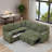 L-Shaped Sectional Sofa Bed With Pull-Out Bed, Storage, Usb Charging And Cup Holders