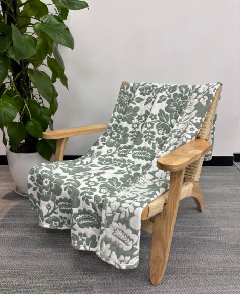 Jeté réversible imprimé en chenille et en molleton 50 po x 60 po - une couche avec deux effets moelleux, extrêmement doux et léger