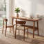 Poste de travail simple pour 2 personnes, table de travail Mid Century avec tablettes de rangement pour bureau personnel