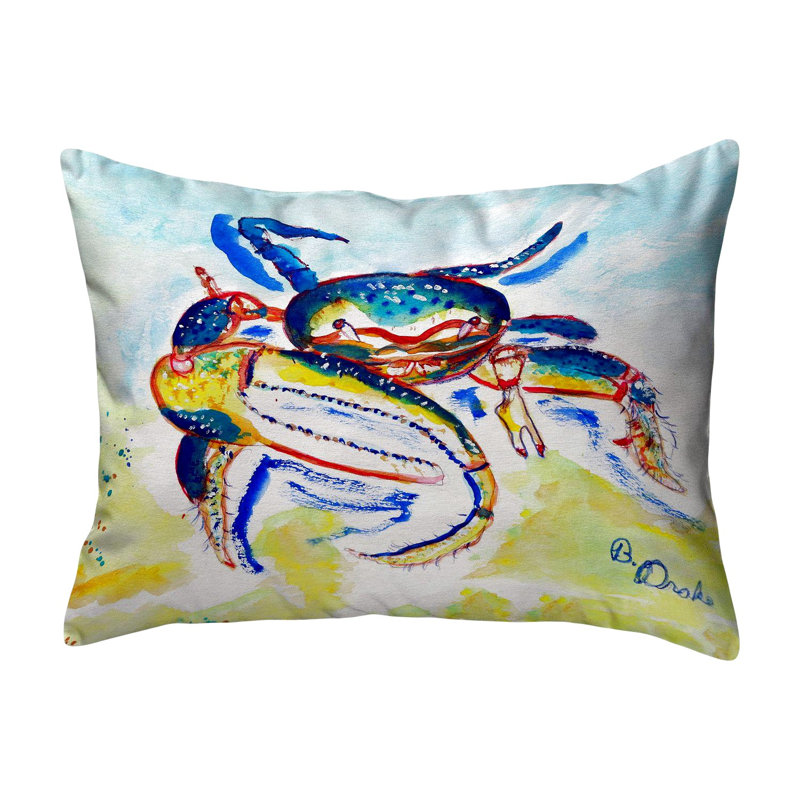 Coussin rectangulaire intérieur / extérieur Fiddler Crab