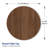 Round Sintered Stone Wood Grain Table Top-116492918