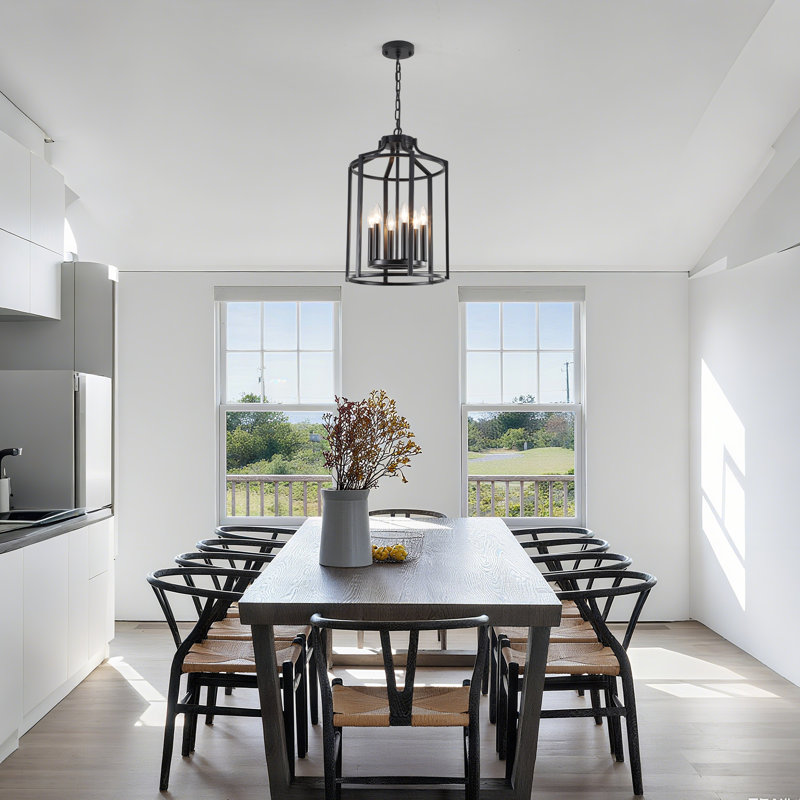 6-Light Dimmable Lantern  Chandelier
