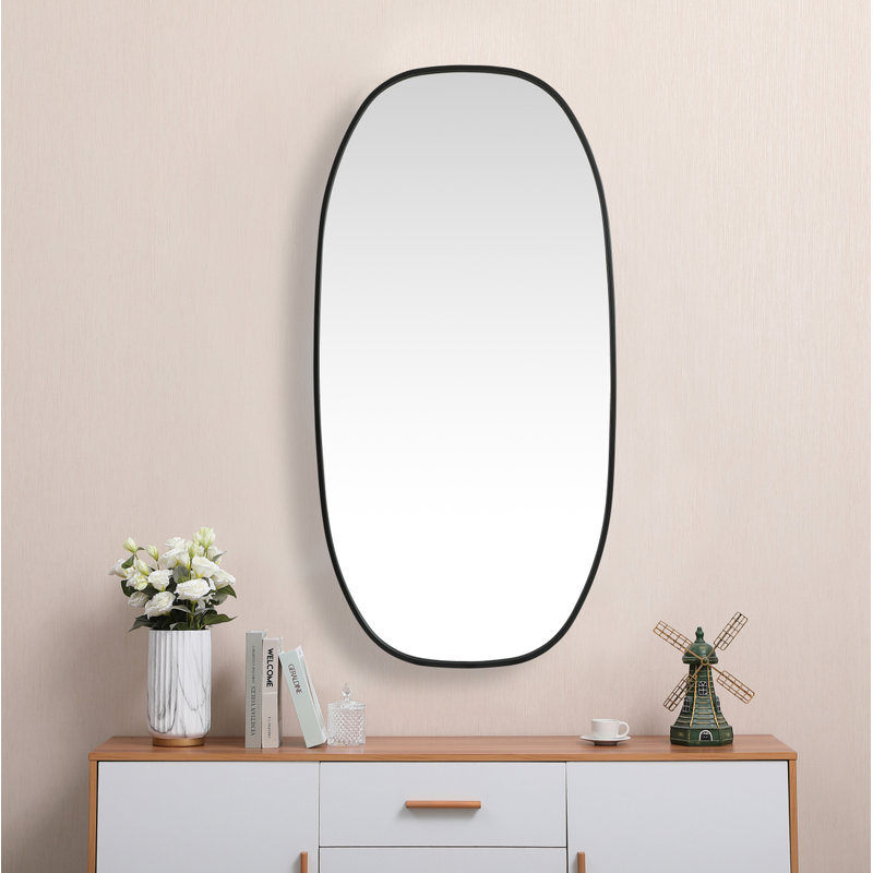 Miroir Bertin, Noir, noir, noir, noir, 48 po x 24 po 