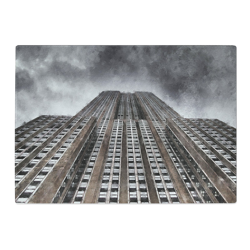 The Empire State Building Vol.1 Painting Chopping Board, 20cm W x 28.5cm L