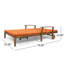 Double chaise longue de patio avec coussin-888757820