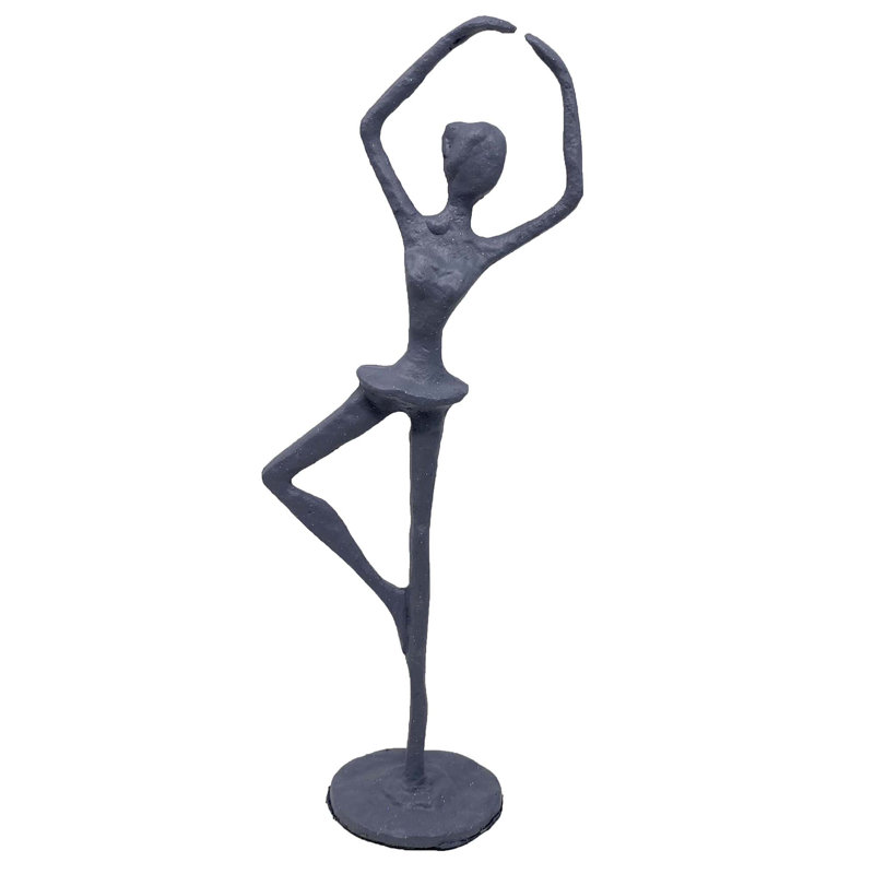 Rocky BALLET GIRL Iron Figurine 25cm, Grey Shimmer