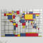 «World Map Abstract Mondrian Style» par Francy, impression-21107917-26131971