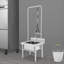 Lavabo de lavabo autoportant en acier inoxydable avec robinet et tuyau d'évacuation