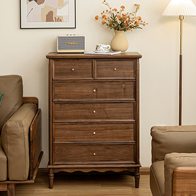 Simple Black Walnut Solid Wood Accent Chest