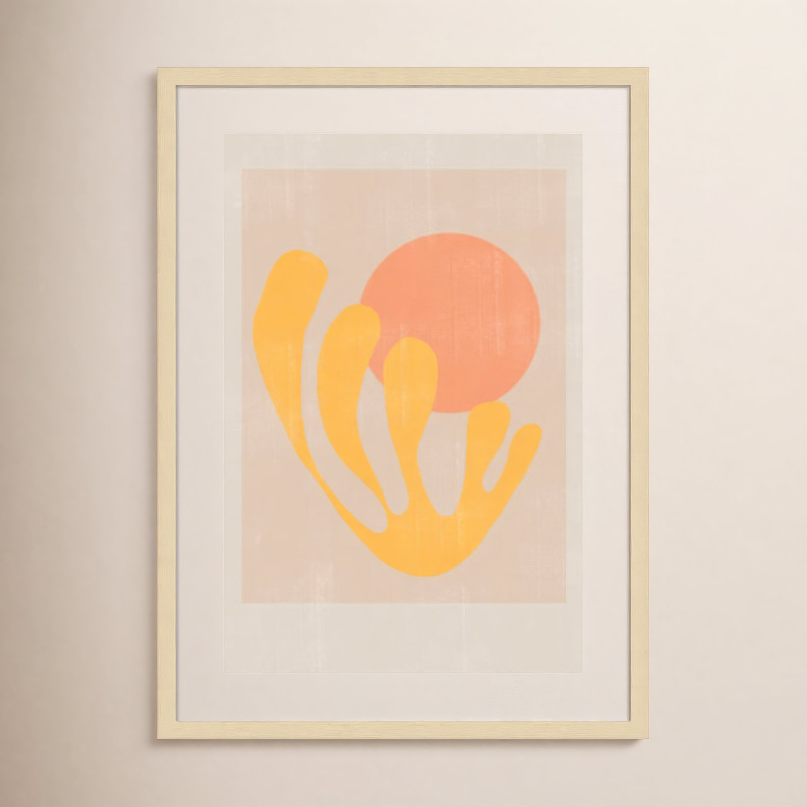 Modern Plant No 2 by The MIUUS STUDIO Wood Framed Wall Art Print, Brown, 33" H x 24" W