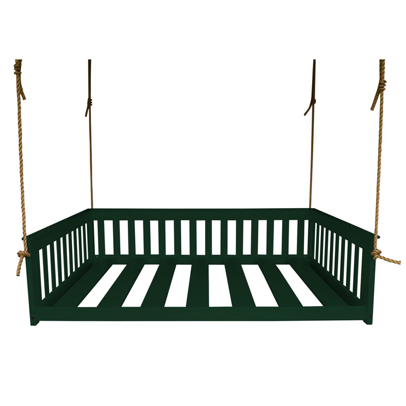 Lit de jour suspendu Carol Mission, Vert foncé, Double