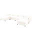 Canapé modulaire blanc avec compartiments de rangement - chenille, assise profonde, cylindrique ergonomique pour le confort-664210483-664210485-664210487