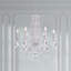 Siena 6 Light 24.5in x 23.5in Chandelier in Antique Silver with Clear Radiance Crystals-106013450-106013460