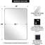 Miroir de salle de bain Inse Cadre en acier inoxydable-774191921-751417624