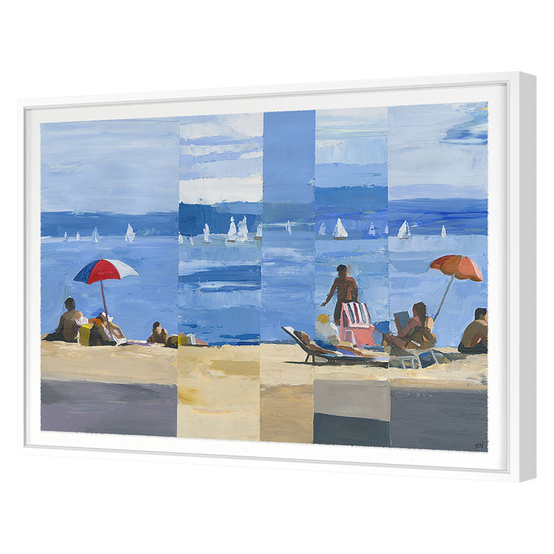 Summer Daze 1 Print by PC Ngo, White Framed, 38" H x 50" W