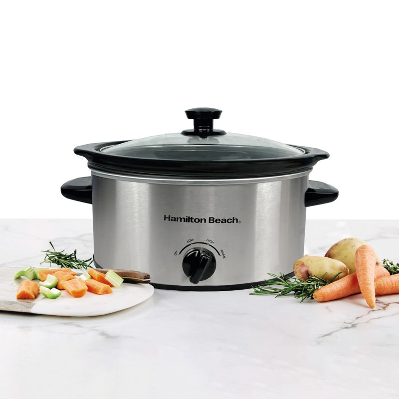 Hamilton Beach 3.5L Slow Cooker, Silver