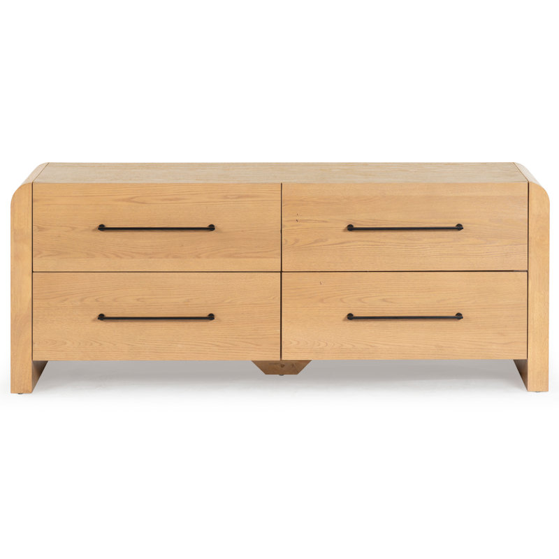 Commode 4 tiroirs Cruz, Naturel