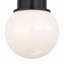 Callan Flush Mount with White Glass Dome-379625149-379625089