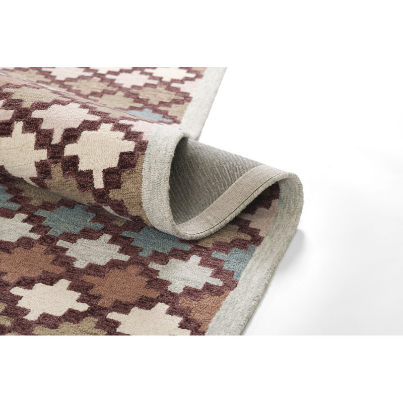 Abbott Hand Tufted Wool Geometric Rug, Runner 2'3" x 8'