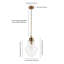 Luminaire suspendu simple à 1 lumière Annie-1321585357-1321585394