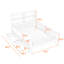Lit plateforme en bois avec tableau noir et 2 tiroirs-2103503307-2103503305