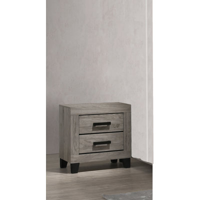 Granville Traditional Gray Wood Nightstand
