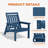 Adjustable HDPE All Weather Outdoor Adirondack Chair-1688079884