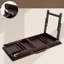 Adjustable Black Bamboo Lap Breakfast Desk with Drawer for Bed Floor