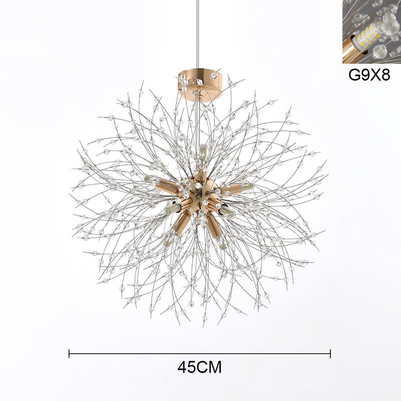 45cm beaded fireworks pendant lamp