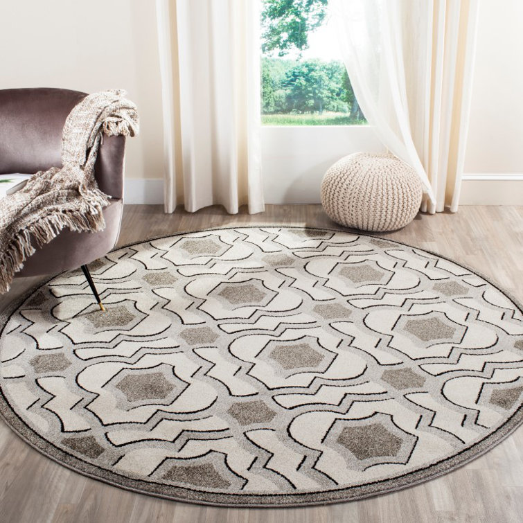 Ammundsen Geometric Ivory/Gray Area Rug