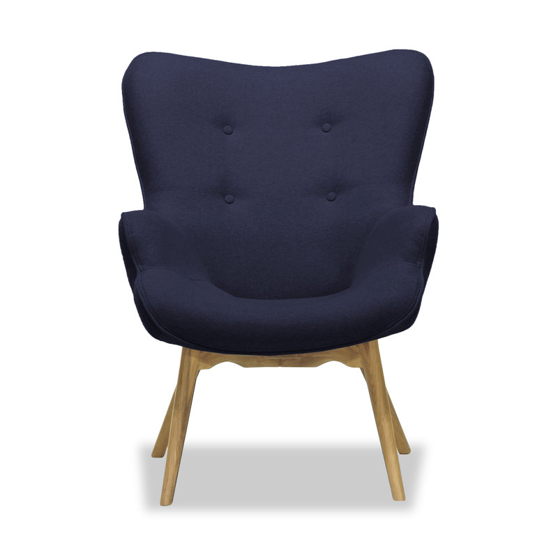 Rockwell Upholstered Accent Chair, Blue Marine