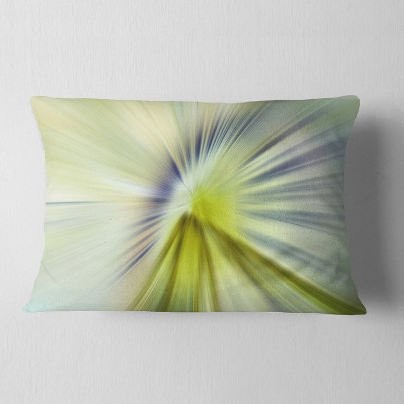 Rays of Speed - mauve à imprimé abstrait vert, Rectangulaire, 12 po x 20 po