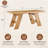 71" Light Wood Grain Splicing Rectangular Dining Table, Modern Dining Table for Home Use. Accommodates 6-8 People