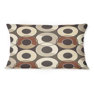 Coussin lombaire beige Mid-Century