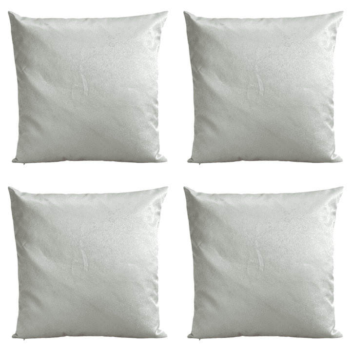 Breina Cream Square Throw Pillow Cover