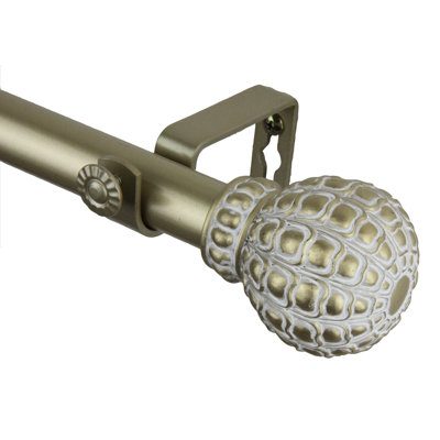 Desrosiers Steel Adjustable Single Curtain Rod
