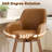 25" Swivel Upholstered Counter Stool With Solid Rubberwood Frame &  Full Back Arms-1212983798