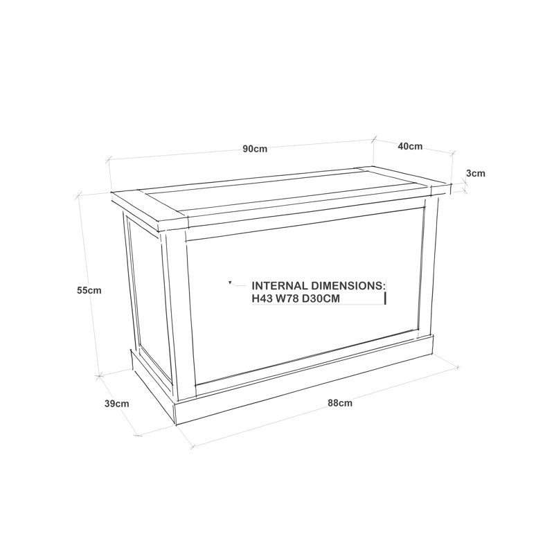 Alkire Blanket Chest, White